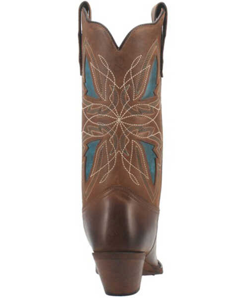 Image #5 - Laredo Women's Flutterby Western Boots - Snip Toe, Brown, hi-res