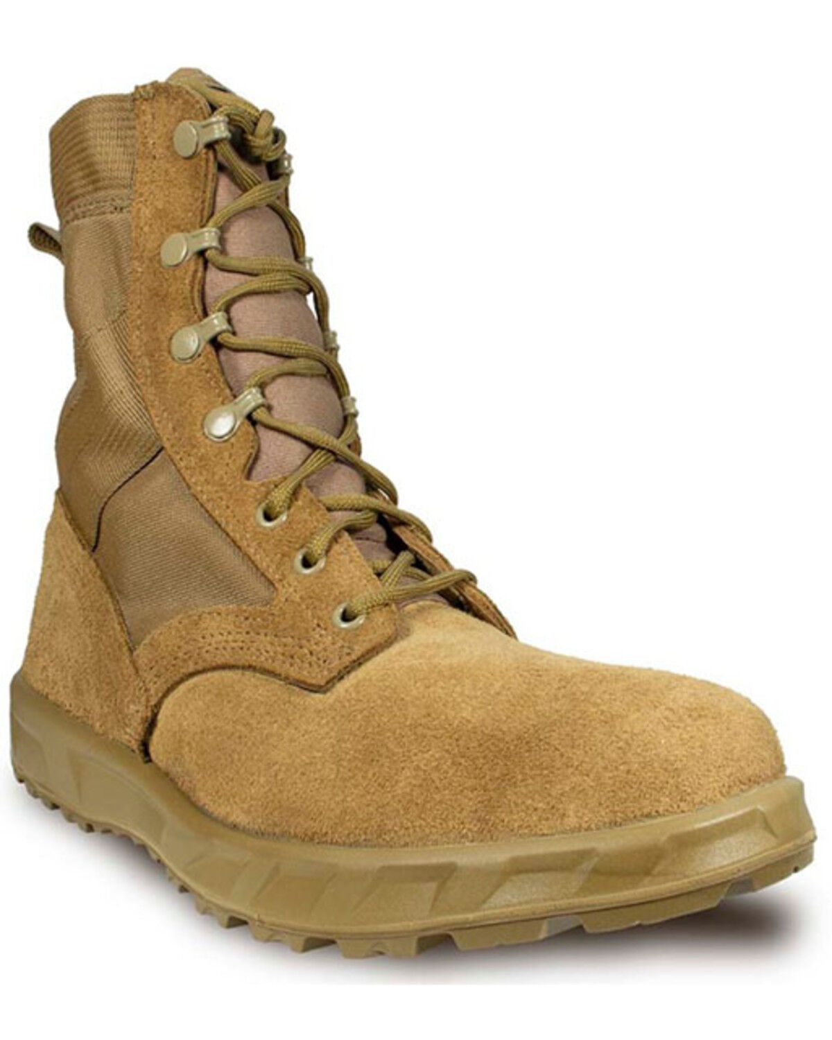 Image #1 - McRae Men's T2 Ultra Light Extended Comfort Combat Boots - Soft Toe, Camel, hi-res
