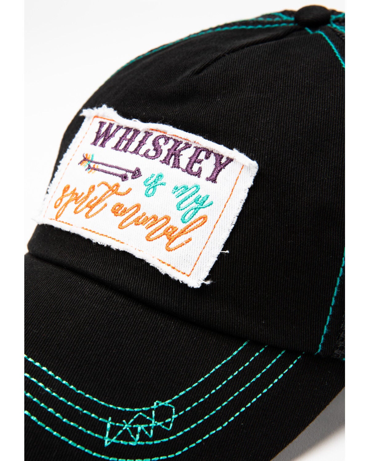 Image #6 - Shyanne Women's Whiskey Is My Spirit Animal Ball Cap, Black, hi-res