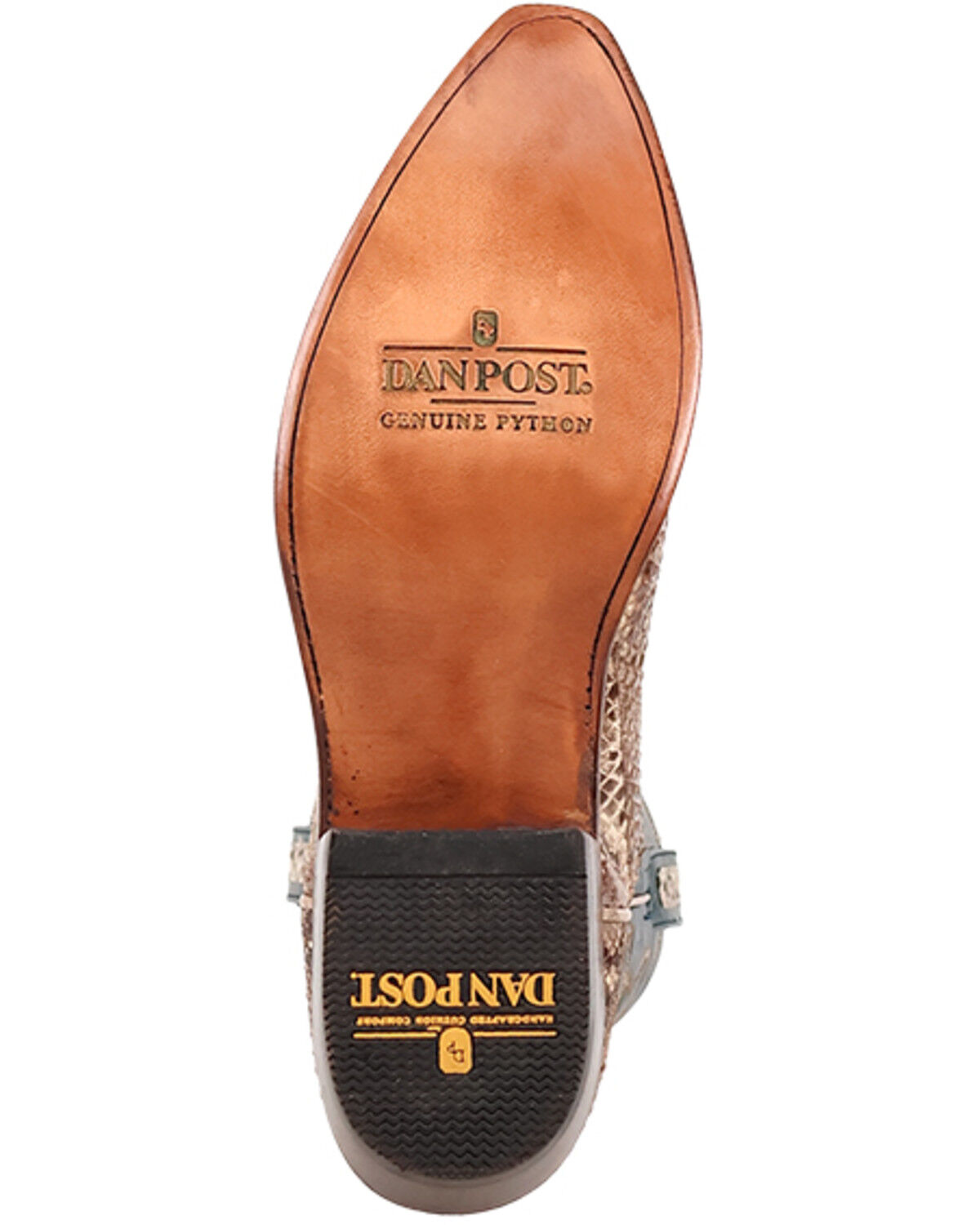 Image #7 - Dan Post Men's Exotic Python Western Boots - Snip Toe, Natural, hi-res