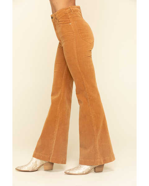 Image #3 - Rolla's Women's Corduroy Flare Jeans, Tan, hi-res