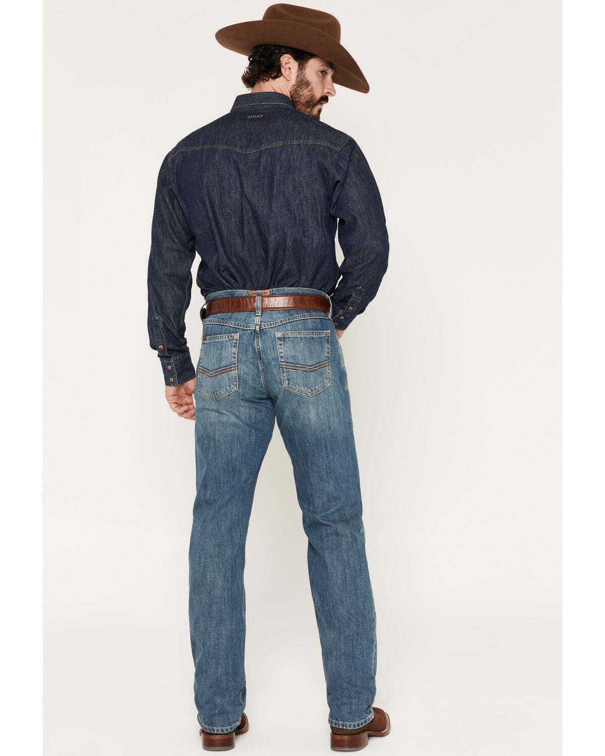 Image #3 - Ariat Men's M2 Relaxed Fit Granite Bootcut Jeans, Granite, hi-res