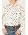 Image #2 - Rock & Roll Denim Boys' Abstract Geo Print Long Sleeve Snap Stretch Western Shirt, White, hi-res