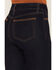 Image #4 - Shyanne Women's Wilder Blanket Stitch Celeste High Rise Bootcut Comfort Stretch Denim Jeans, Dark Wash, hi-res