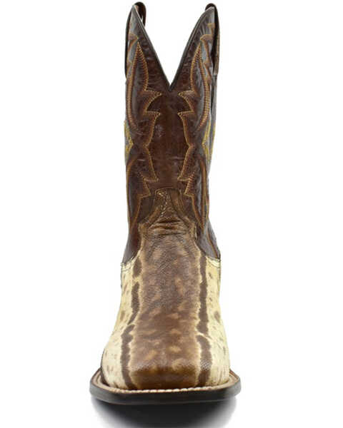 Image #4 - Dan Post Men's Karung Snake Brown Exotic Western Boots - Broad Square Toe , Brown, hi-res