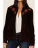 Idyllwind Women's Hillcrest Embroidered Suede Jacket, Brown, hi-res