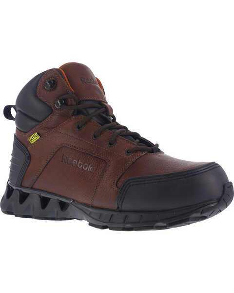Reebok Men's Athletic 6" Met Guard Hiker Shoes - Carbon Toe, Brown, hi-res