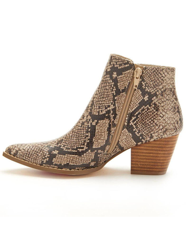 coconuts by matisse snakeskin booties