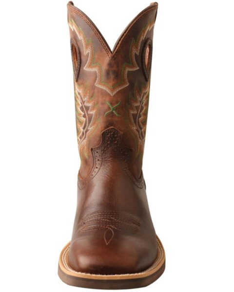 Image #4 - Twisted X Men's Brown Ruff Stock Western Boots - Square Toe, Dark Brown, hi-res