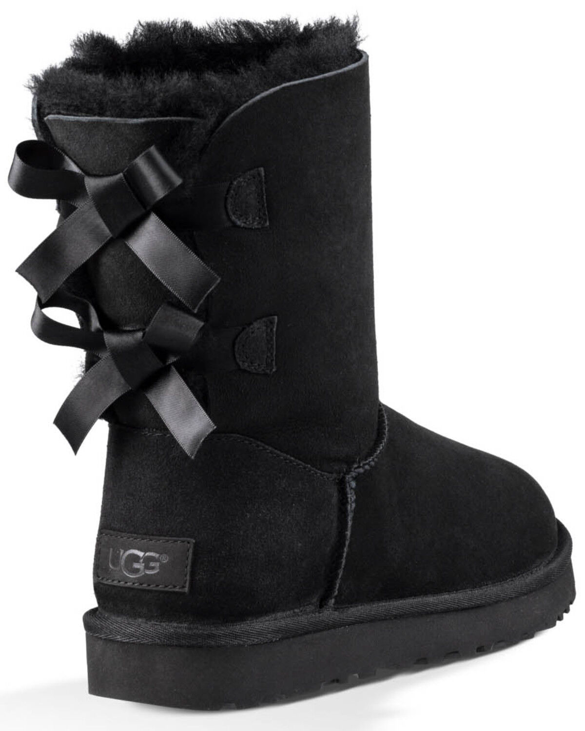 Image #4 - UGG Women's Bailey Bow II Boot, Black, hi-res