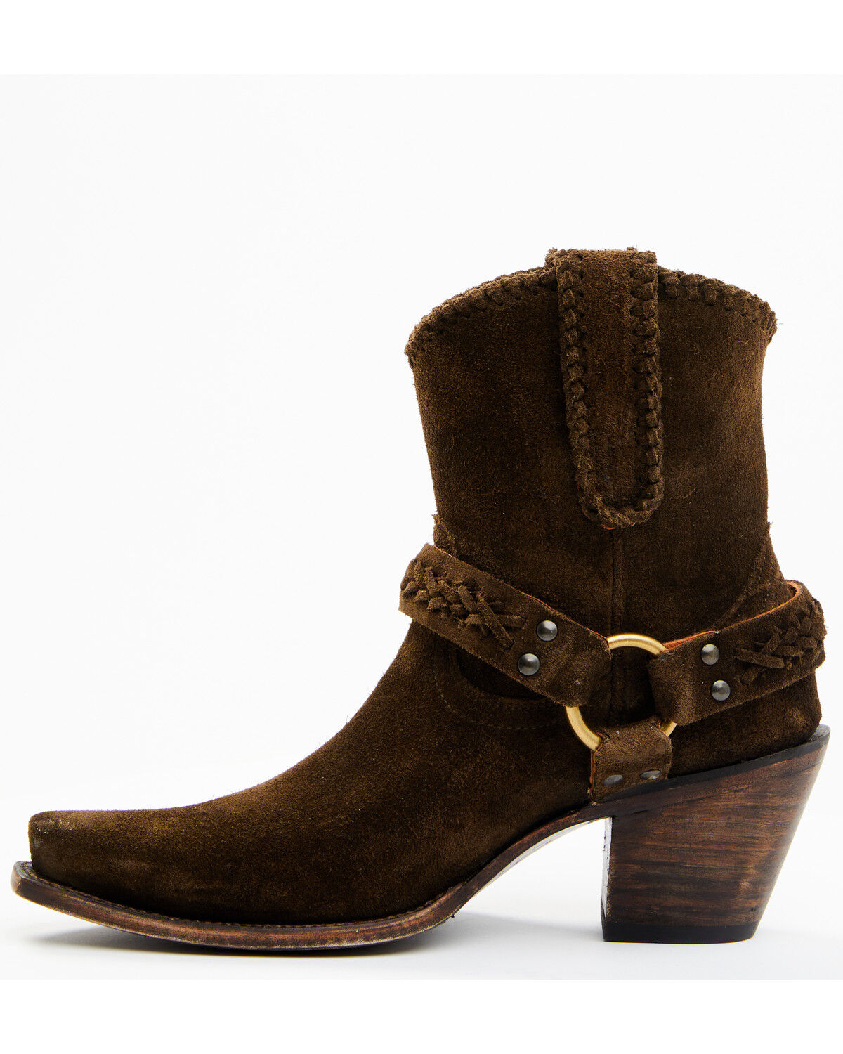 Image #3 - Cleo + Wolf Women's Willow Western Fashion Booties - Snip Toe, Olive, hi-res