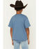 Image #4 - Cowboy Hardware Boys' American Made Short Sleeve Graphic T-Shirt, Blue, hi-res