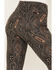 Image #4 - Rock & Roll Denim Women's Paisley Print High Rise Flare Jeans, Black, hi-res