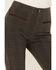 Image #2 - Shyanne Women's Plaid Print Flare Pants, Charcoal, hi-res