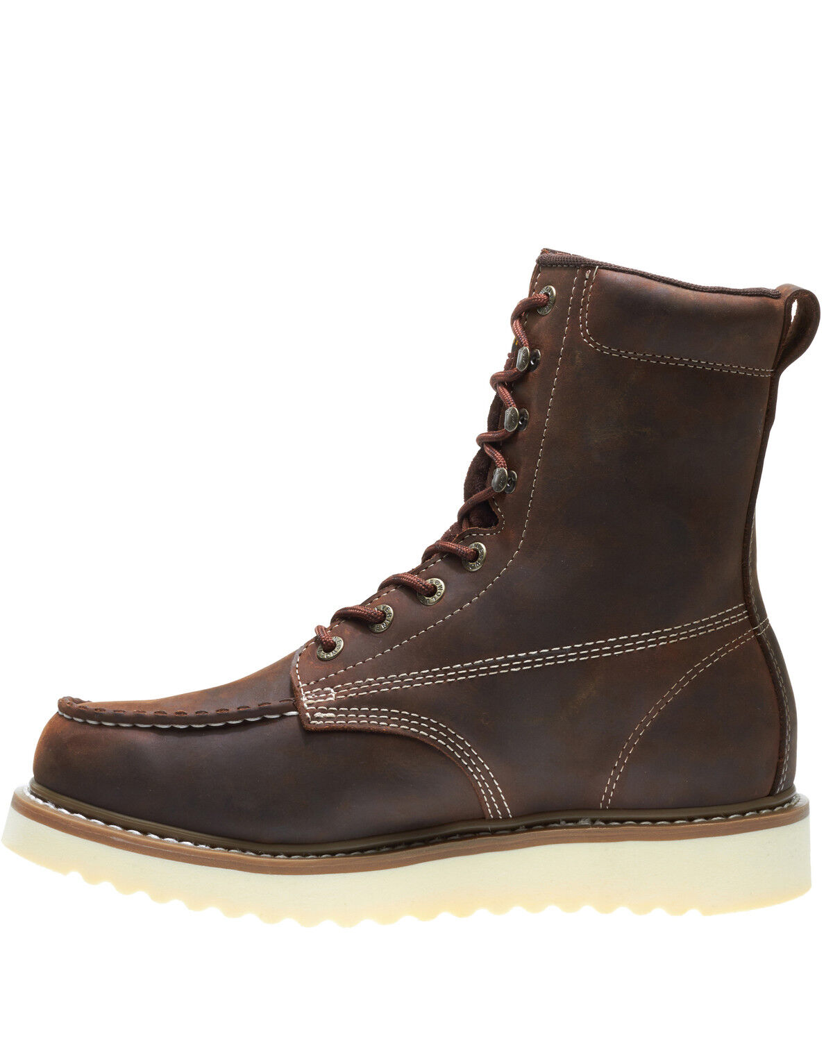 Image #3 - Wolverine Men's Loader Work Boots - Steel Toe, Brown, hi-res