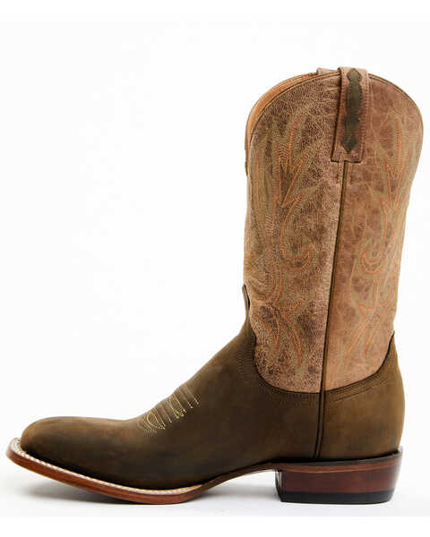 Image #3 - Lucchese Men's Gordon Western Boots - Broad Square Toe, Olive, hi-res