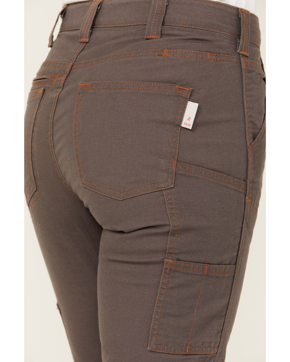 Image #4 - Dovetail Workwear Women's FR Mid Rise Britt Utility Canvas Pants, Grey, hi-res