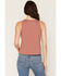 Image #4 - Blended Women's Whiskey Chain Front Tank, Red, hi-res