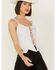 Image #1 - Understated Leather Women's Finish Line Corset , White, hi-res