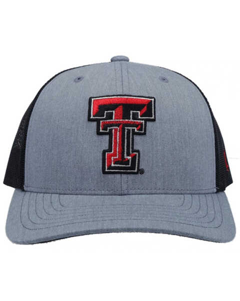 Image #3 - Hooey Men's Texas Tech University Logo Trucker Cap , Grey, hi-res