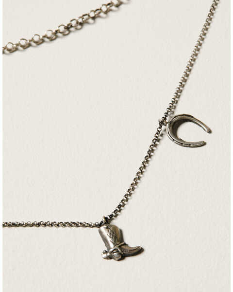 Image #2 - Broken Arrow Jewelry Women's Western Story Layered Necklace, Silver, hi-res