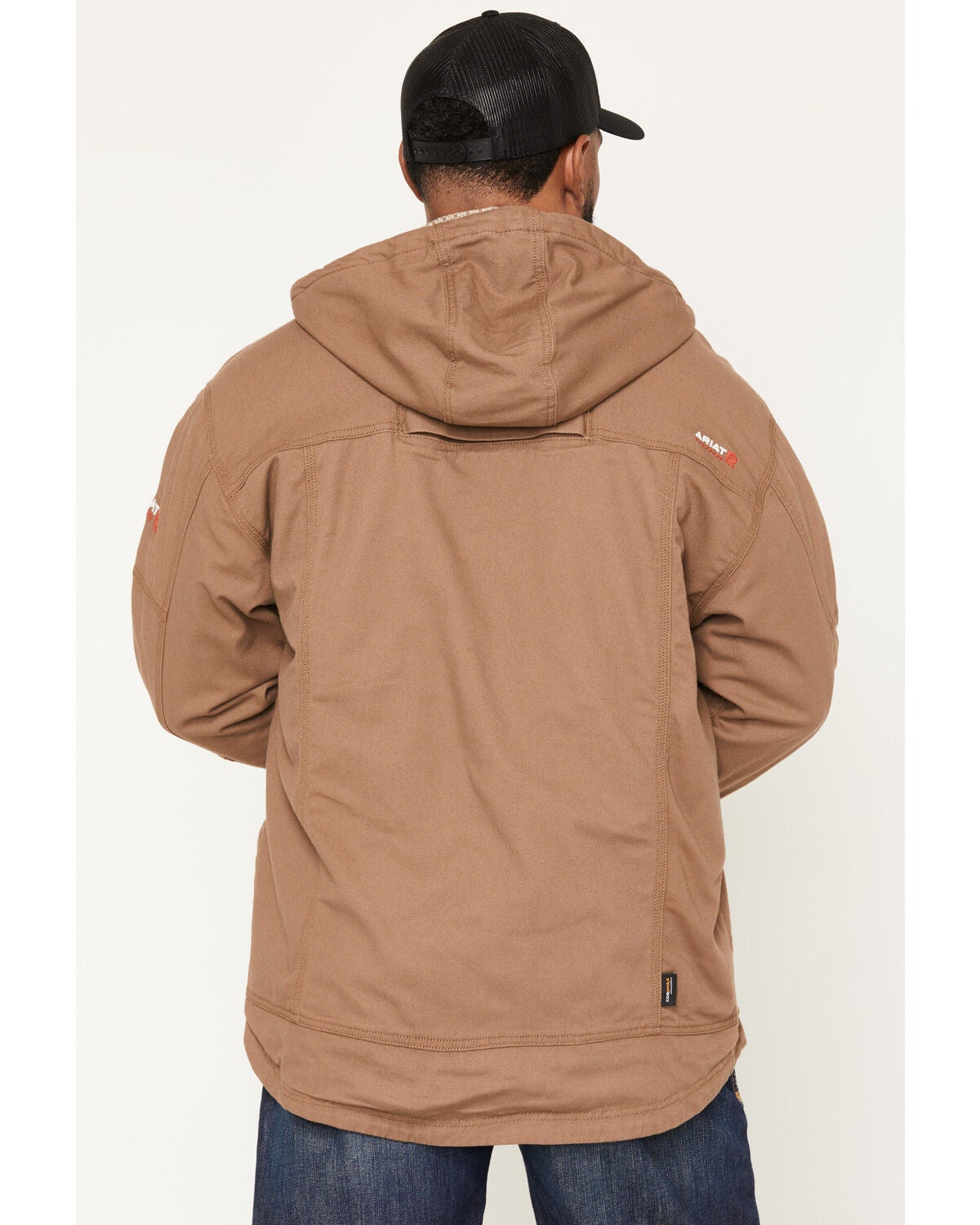 Image #4 - Ariat Men's FR Duralight Cordura&reg; Canvas Jacket, Beige, hi-res
