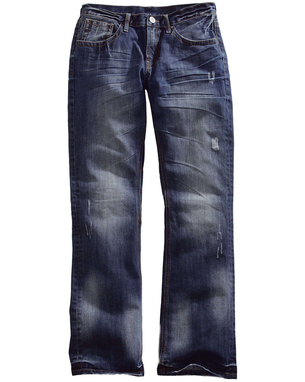 mens bootcut jeans with white stitching
