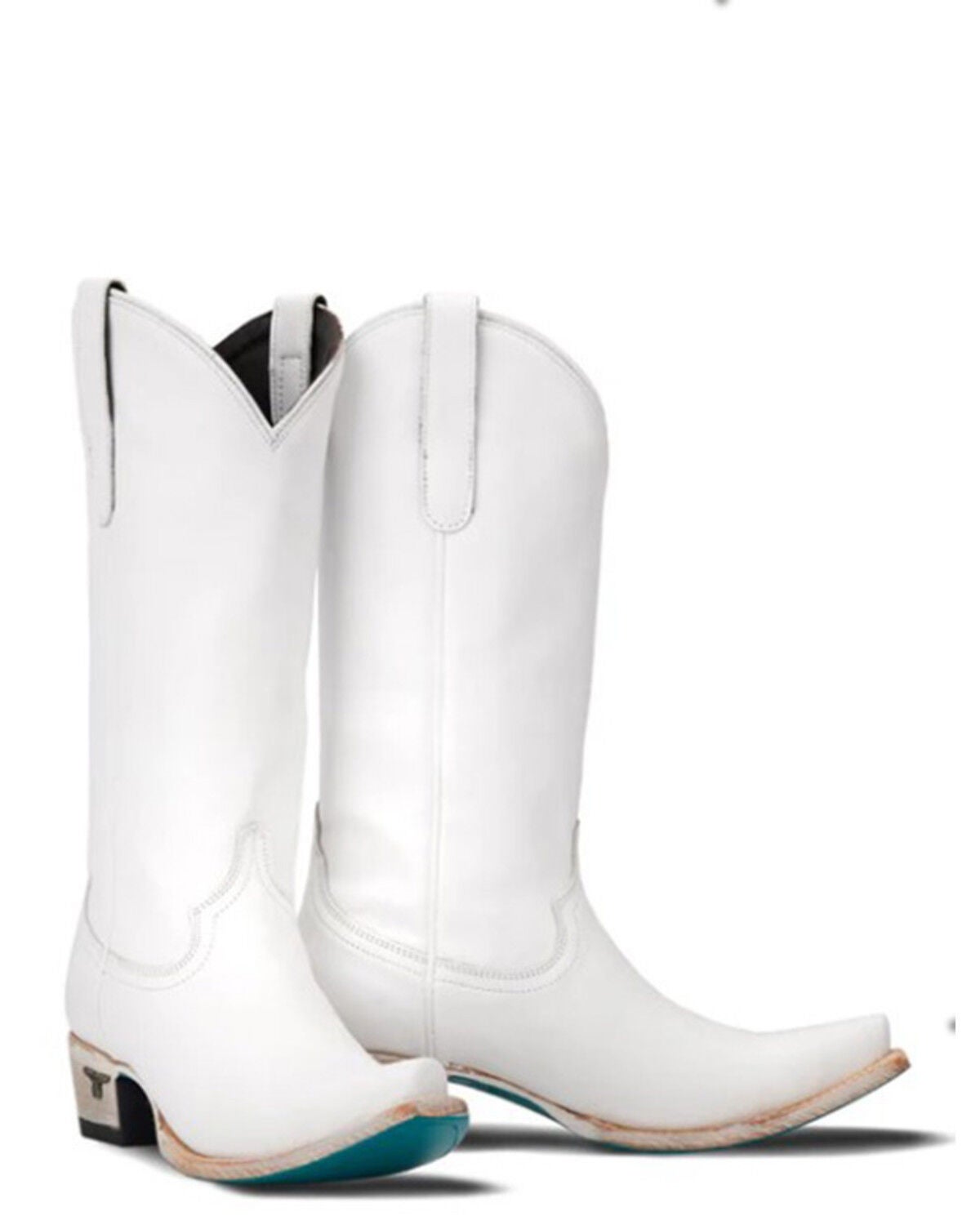 Lane Women's Emma Jane Western Boots - Snip Toe, White, hi-res