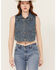 Image #1 - Levi's Women's Utility Trucker Denim Vest, Blue, hi-res