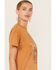 Image #2 - Cleo + Wolf Women's Whiskey Me Away Short Sleeve Graphic Tee, Caramel, hi-res