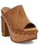Image #1 - Dingo Women's Free Spirit Wooden Sandals, Tan, hi-res