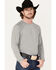 Image #2 - RANK 45® Men's Solid Performance Long Sleeve T-Shirt , Charcoal, hi-res
