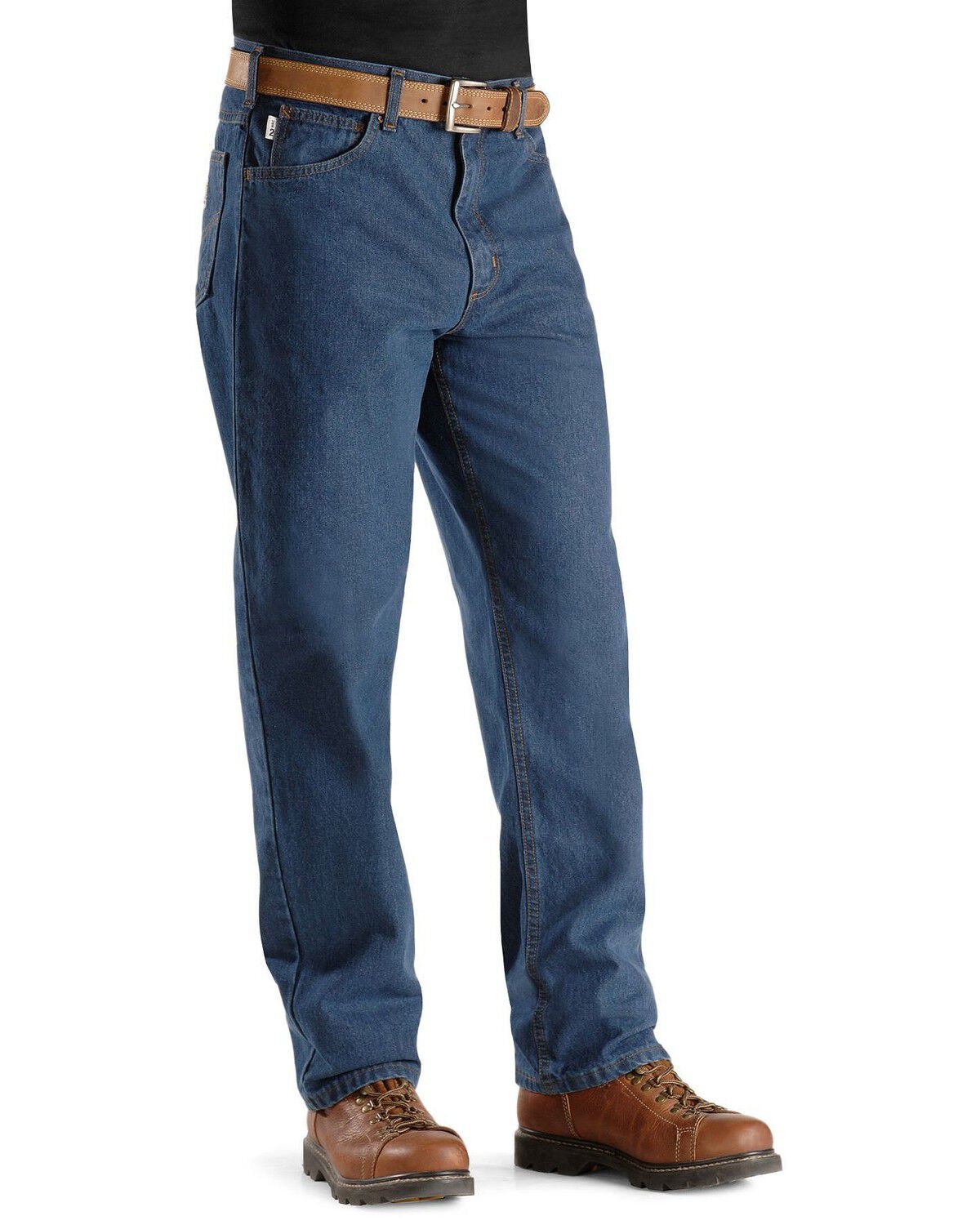 Image #2 - Carhartt Flame Resistant Relaxed Fit Work Jean, Denim, hi-res