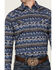 Image #3 - Cody James Men's Coyote Trail Southwestern Print Long Sleeve Snap Western Shirt, Light Blue, hi-res