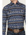 Image #3 - Cody James Men's Coyote Trail Southwestern Print Long Sleeve Snap Western Shirt , Light Blue, hi-res