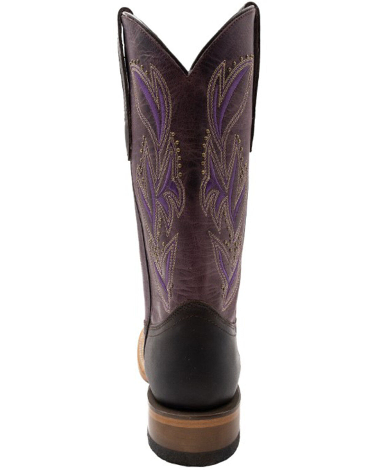 Image #5 - Ferrini Women's Maggie Western Boots - Broad Square Toe, Chocolate, hi-res