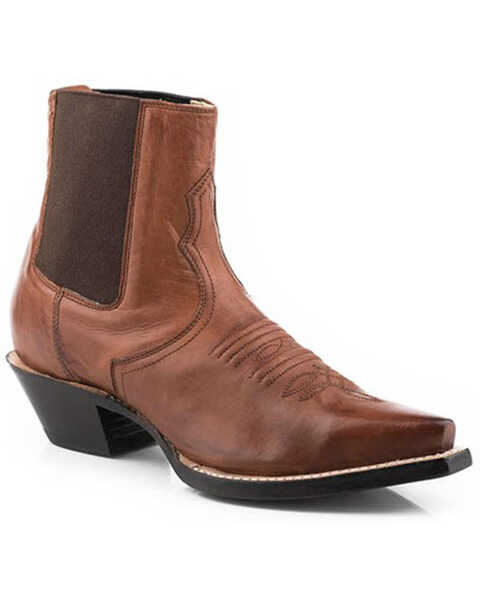 Image #1 - Stetson Women's Everly Western Booties - Snip Toe, Brown, hi-res