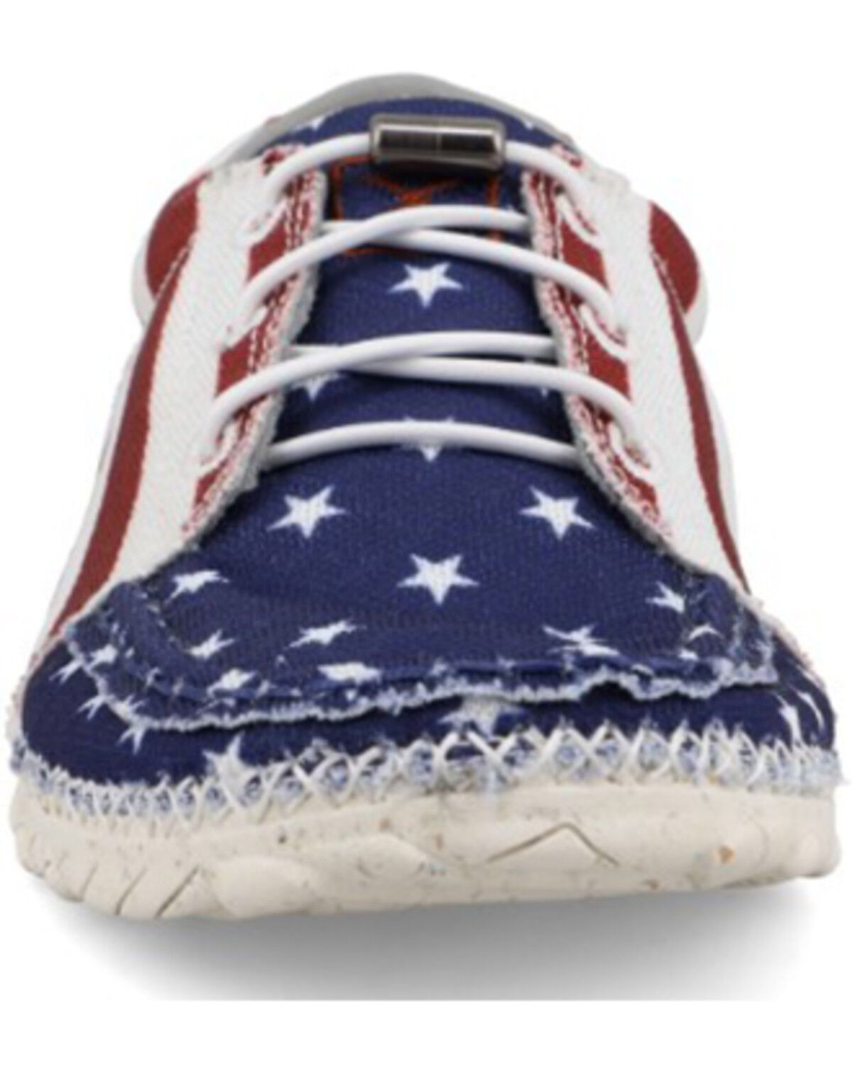 Image #4 - Twisted X Women's Zero-X™ Casual Shoes - Moc Toe, Red/white/blue, hi-res