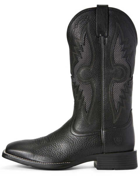 Image #2 - Ariat Men's Solado VentTEK Western Performance Boots - Broad Square Toe, Black, hi-res