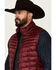 Image #2 - Resistol Men's Puffer Zip Vest, Burgundy, hi-res