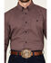 Image #3 - RANK 45® Men's Tinson Geo Print Long Sleeve Button-Down Stretch Western Shirt, Burgundy, hi-res