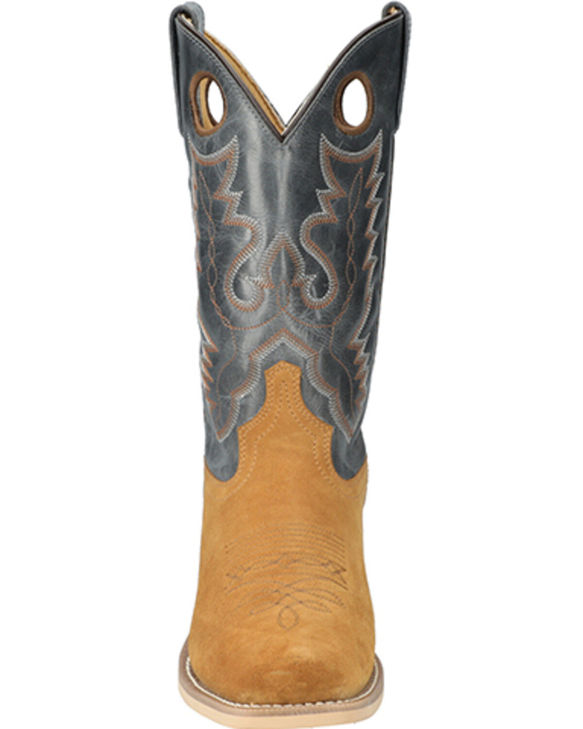 Image #4 - Smoky Mountain Men's Santa Fe Western Boots - Square Toe, Multi, hi-res
