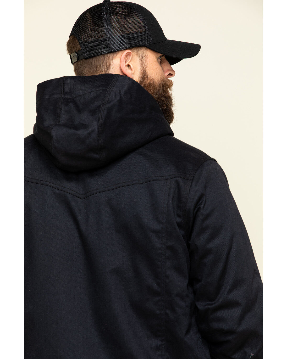 Image #5 - Cody James Men's FR Hooded Duck Work Jacket - Tall, Black, hi-res