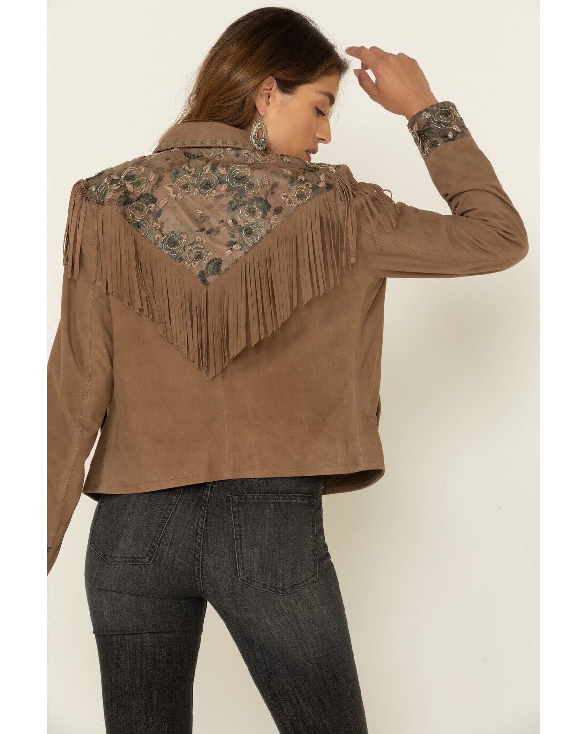 beaded fringe jacket