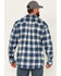 Image #4 - Hawx Men's FR Plaid Print Lightweight Button-Down Work Shirt, Blue, hi-res