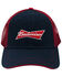 H Bar C Men's On Navy Budweiser Logo Embroidered Mesh Ball Cap , Navy, hi-res