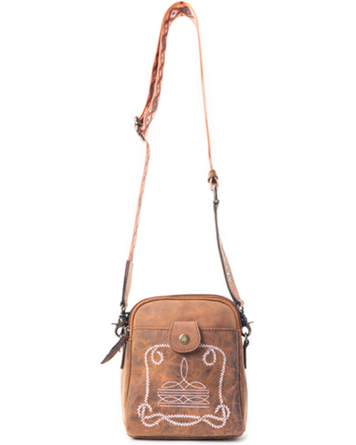 Image #1 - Myra Bag Women's Starlight Rope Crossbody Bag, Brown, hi-res