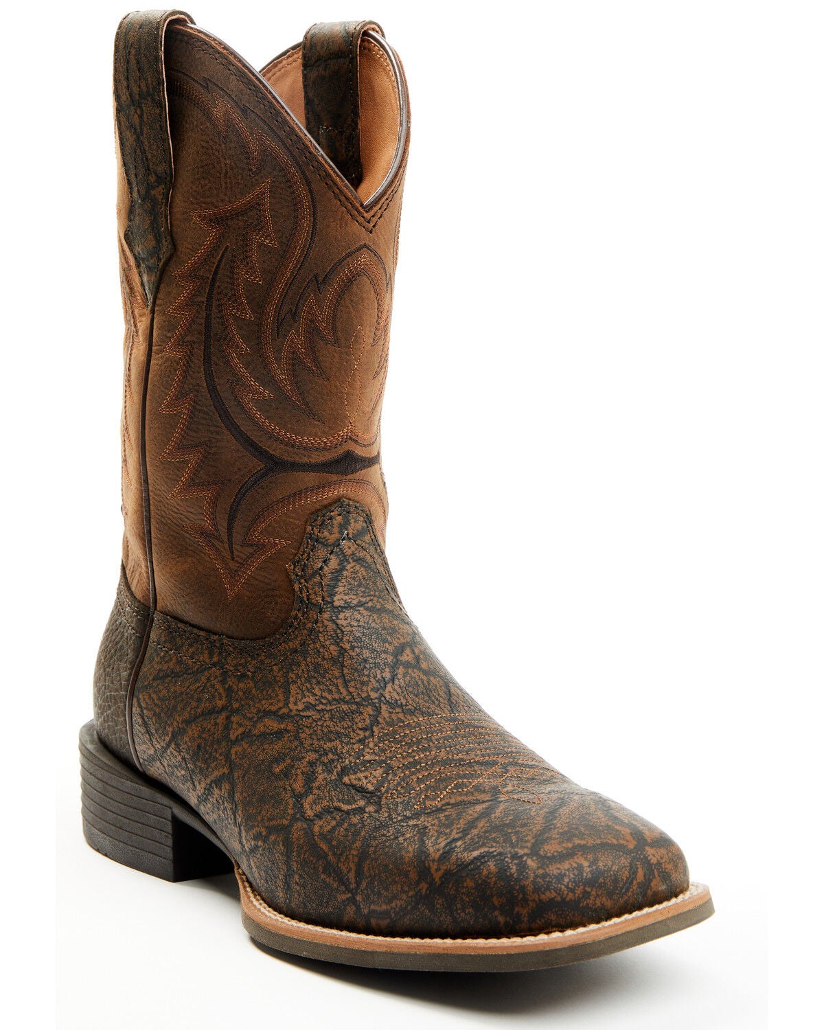 Cody James Men's Force Performance Western Boots - Broad Square Toe, Brown, hi-res