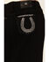 Image #2 - Miss Me Women's Embroidered Pocket Stretch Denim Maxi Skirt, Black, hi-res