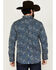 Image #4 - Moonshine Spirit Men's Verano Floral Paisley Print Long Sleeve Snap Western Shirt, Blue, hi-res